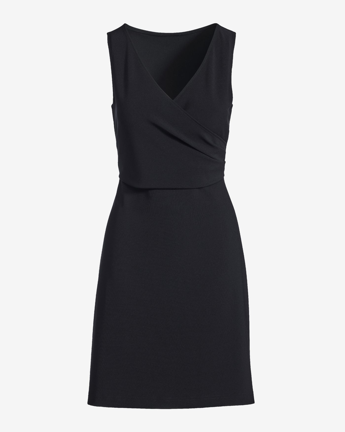 Beyond Travel Cross Front Dress Jet Black