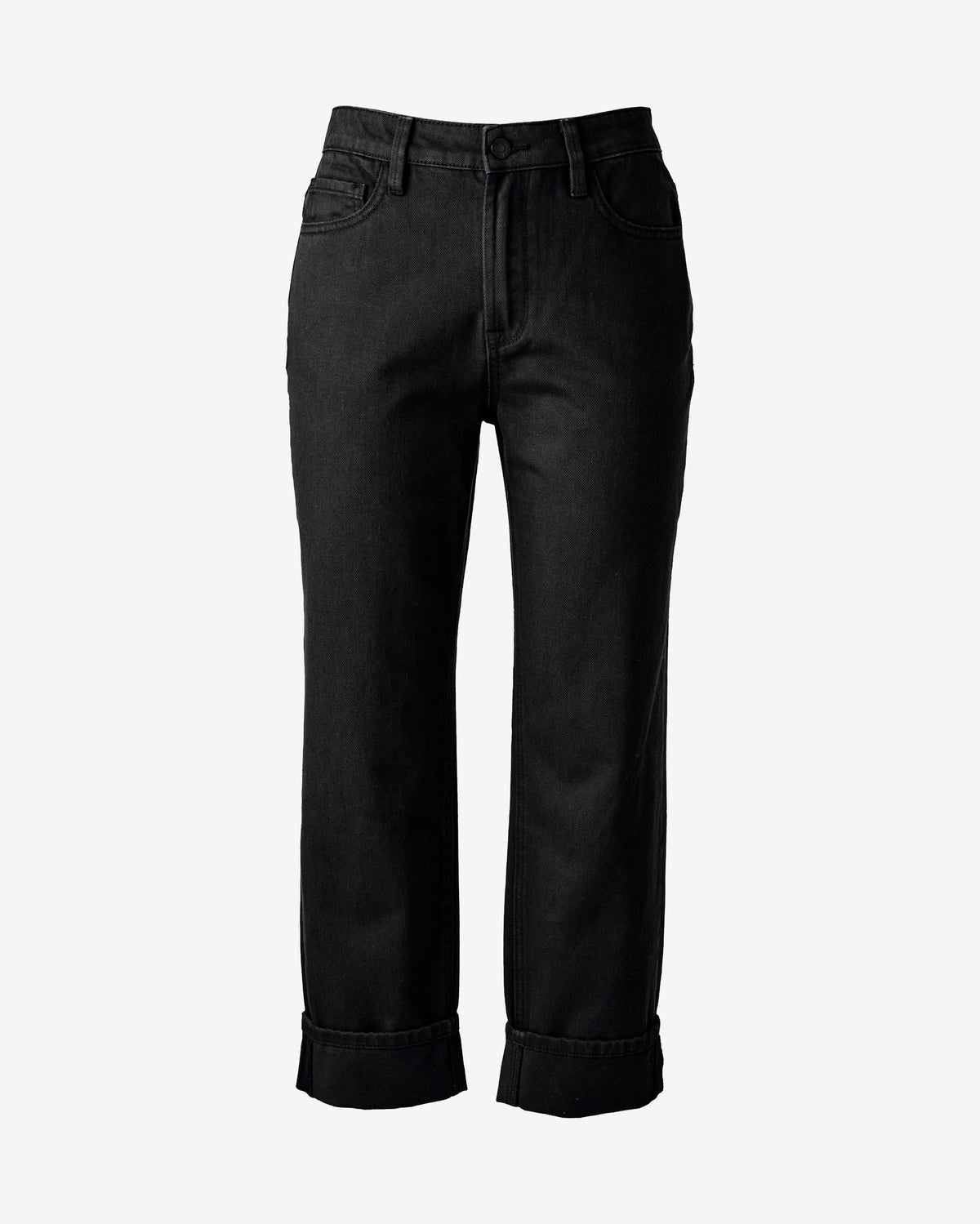 Newport Relaxed Cuffed Jean Black