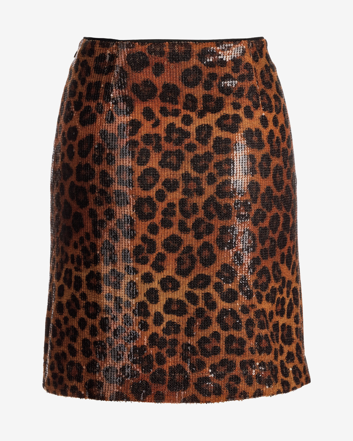 Leopard Print Sequin Skirt Fierce Feline