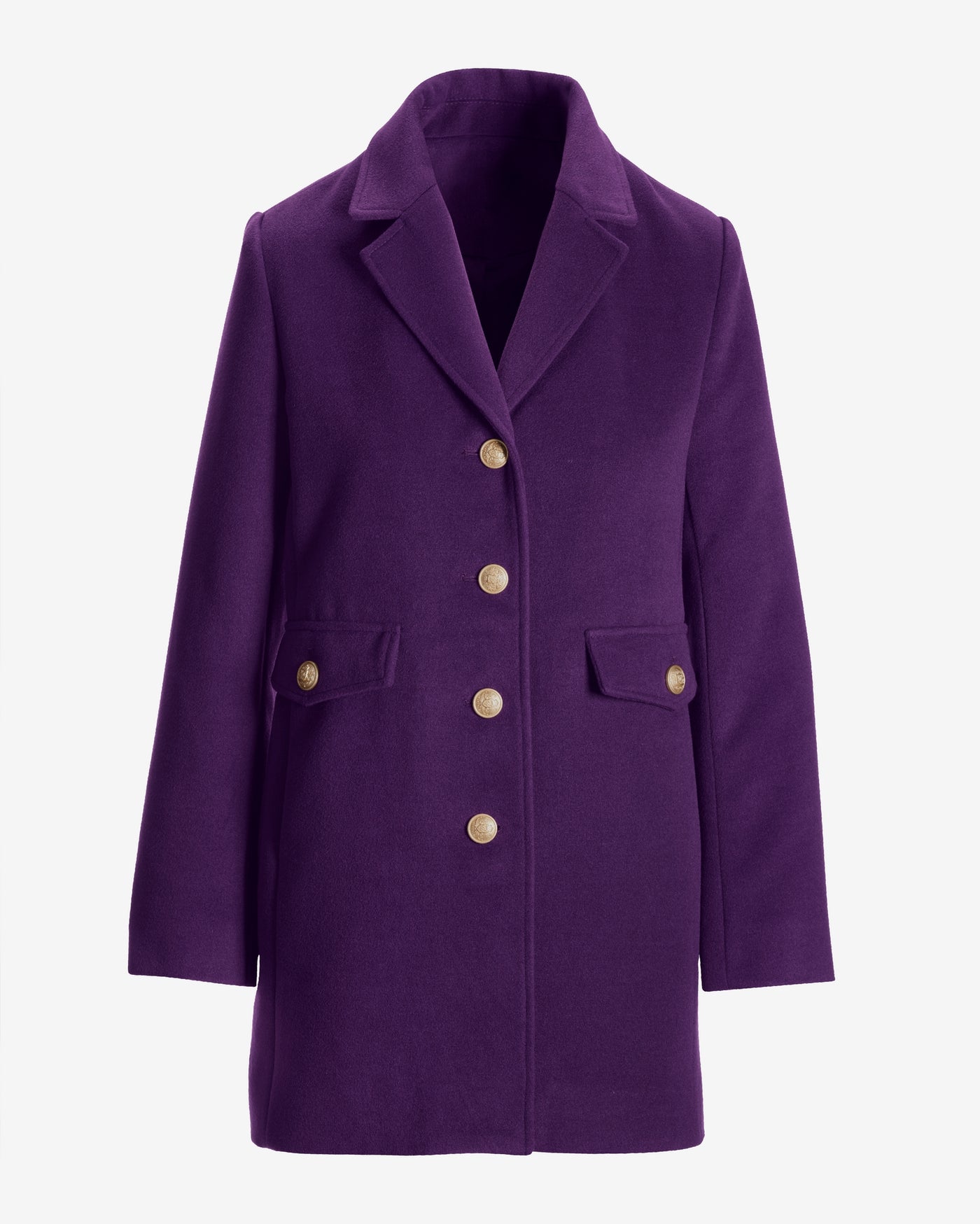 Classic Tailored Coat Purple