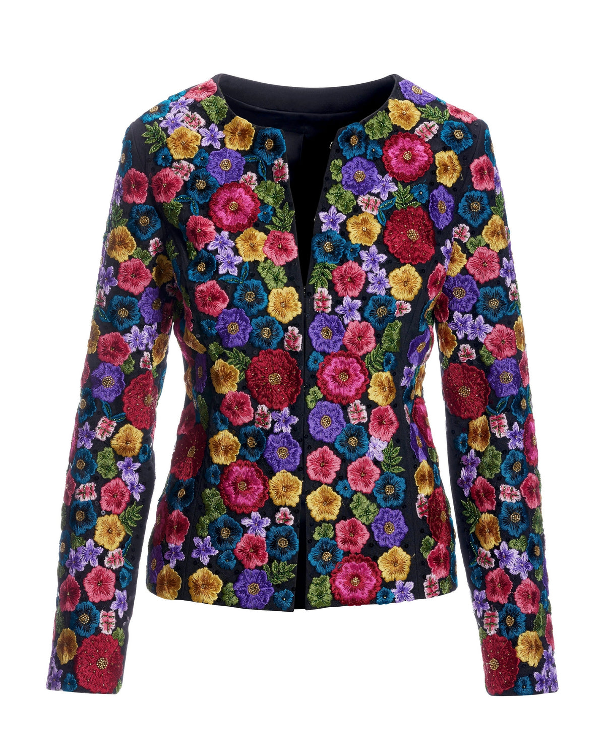 Hand Beaded and Embroidered Floral Jacket Multi