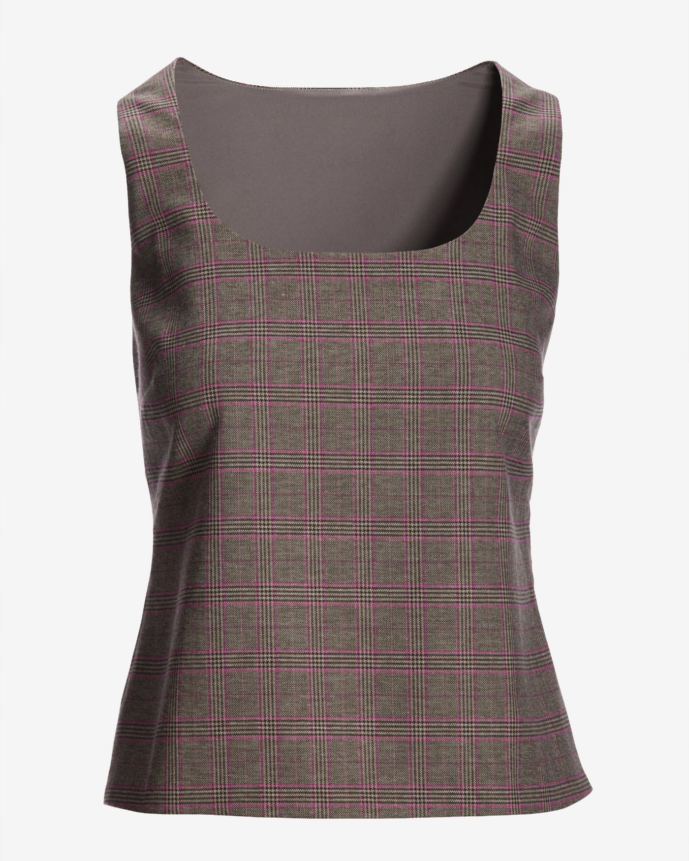 Plaid Modern Shell Black Multi