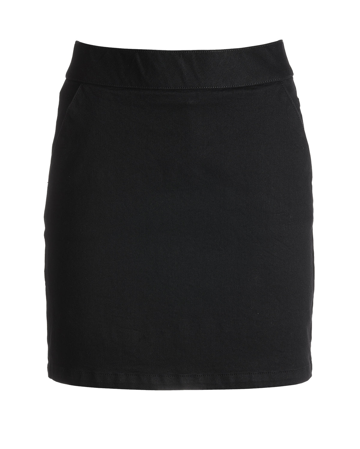 Denim Pull-On Skort Black