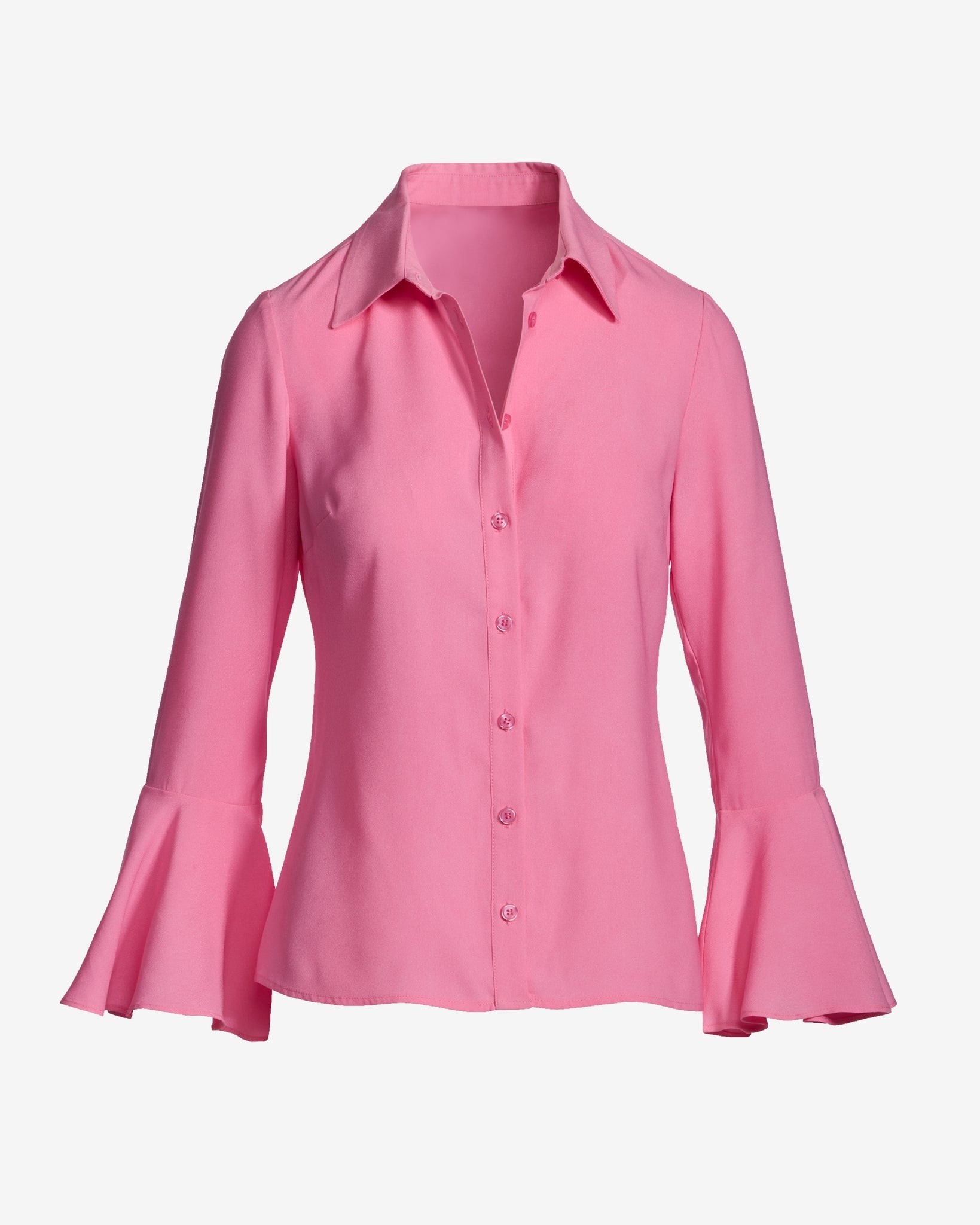 Alexa Flare Sleeve Shirt - Rosebloom | Boston Proper
