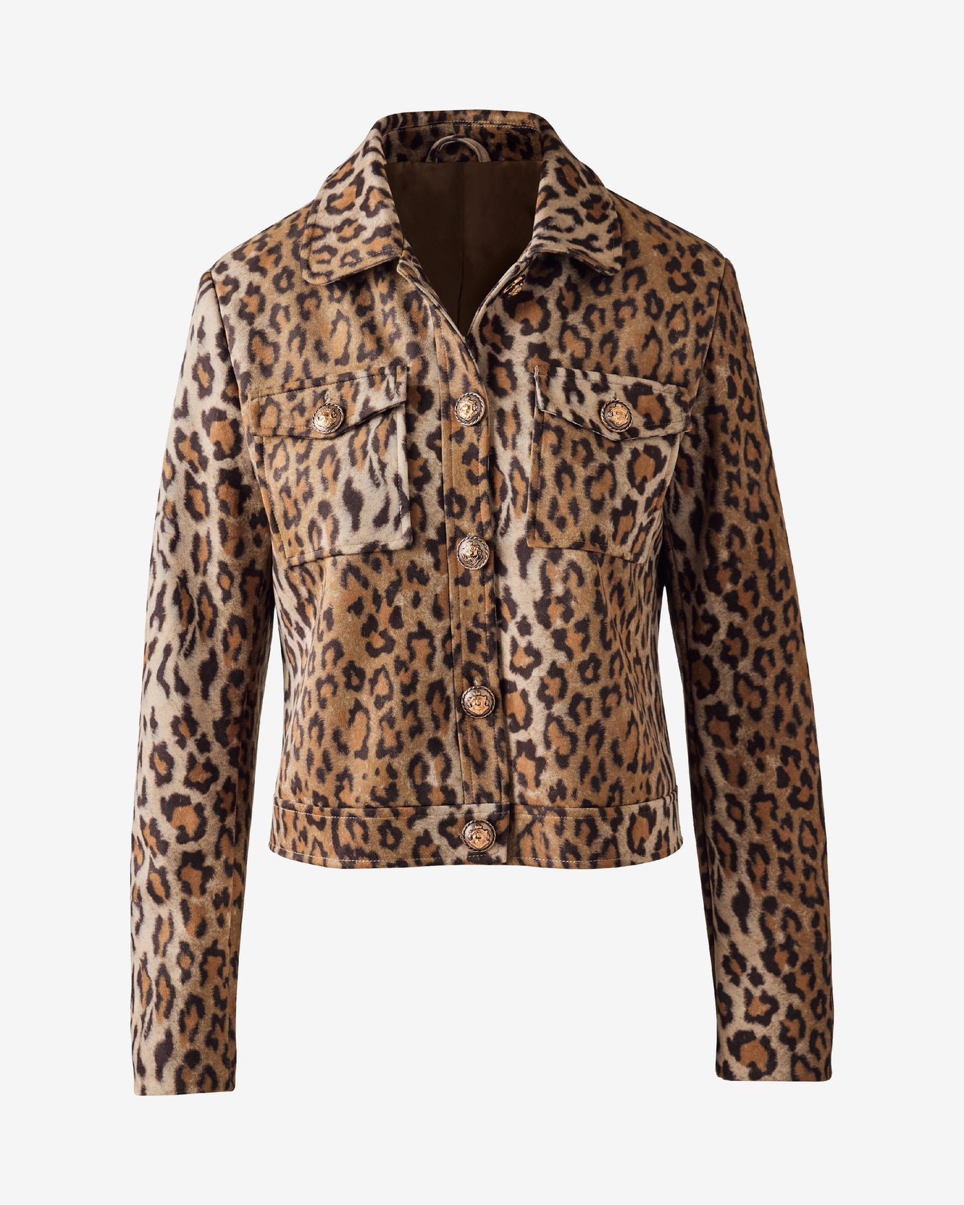 Leopard Print Jacket Brown Multi