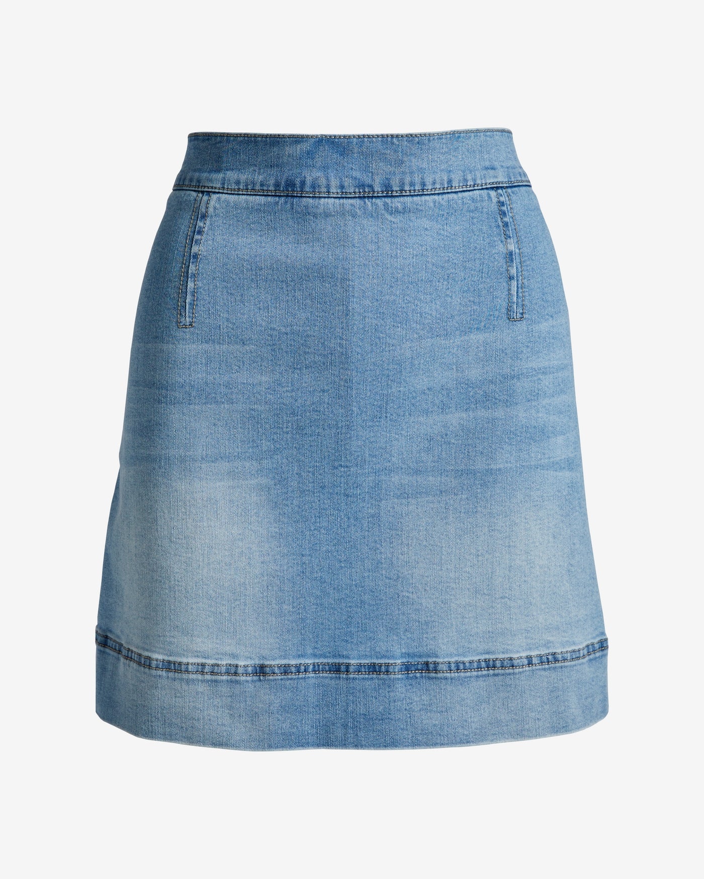 Chic Denim Skort Light Wash Denim