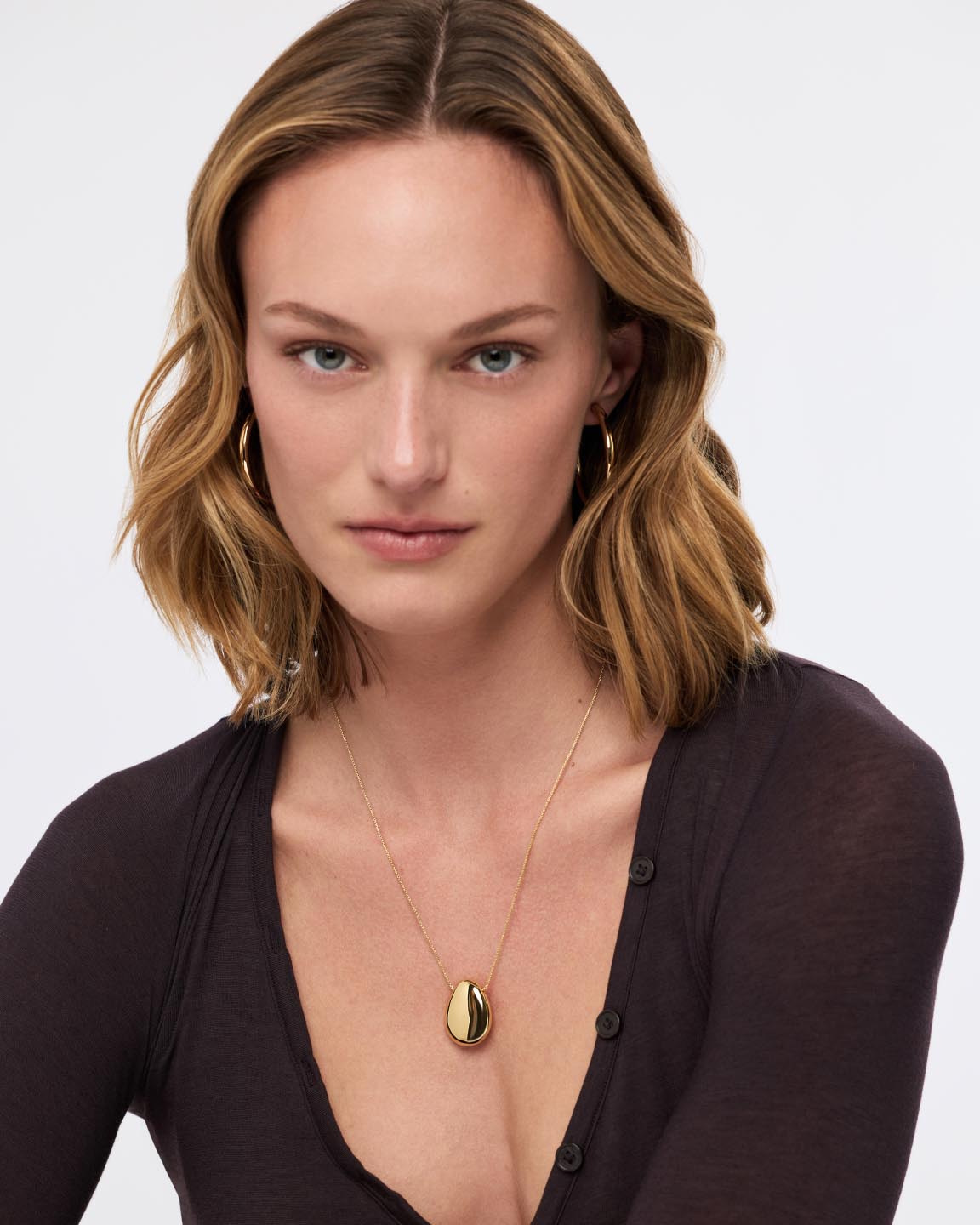 Gold Pendant - Pebble Large