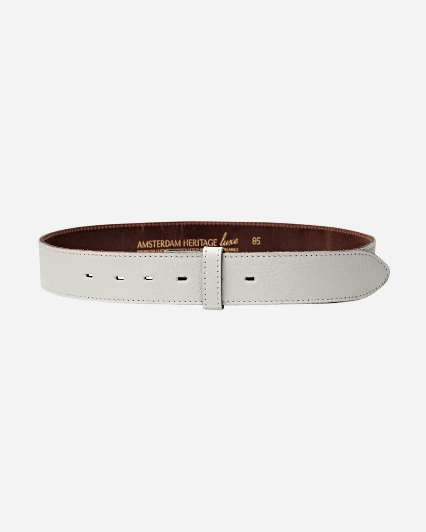 Lia | Off White Soft Leather Belt Strap