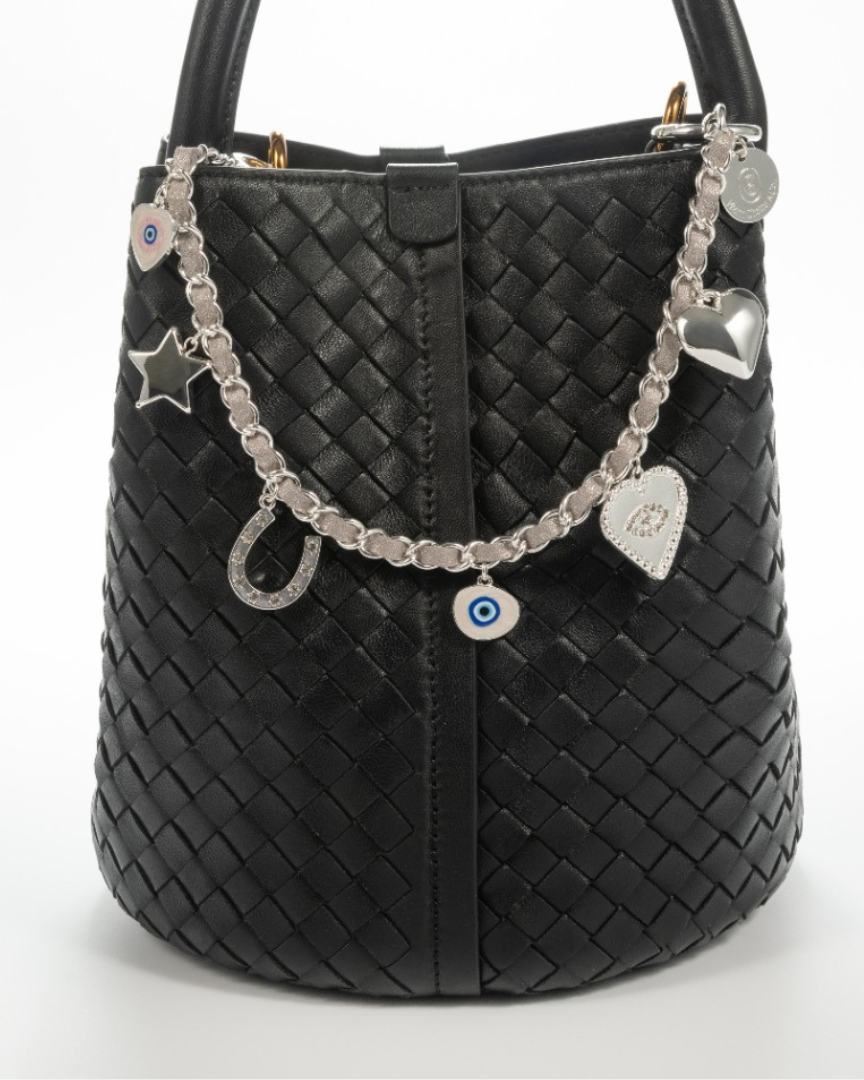 Charm & Chance Silver Bag Charm