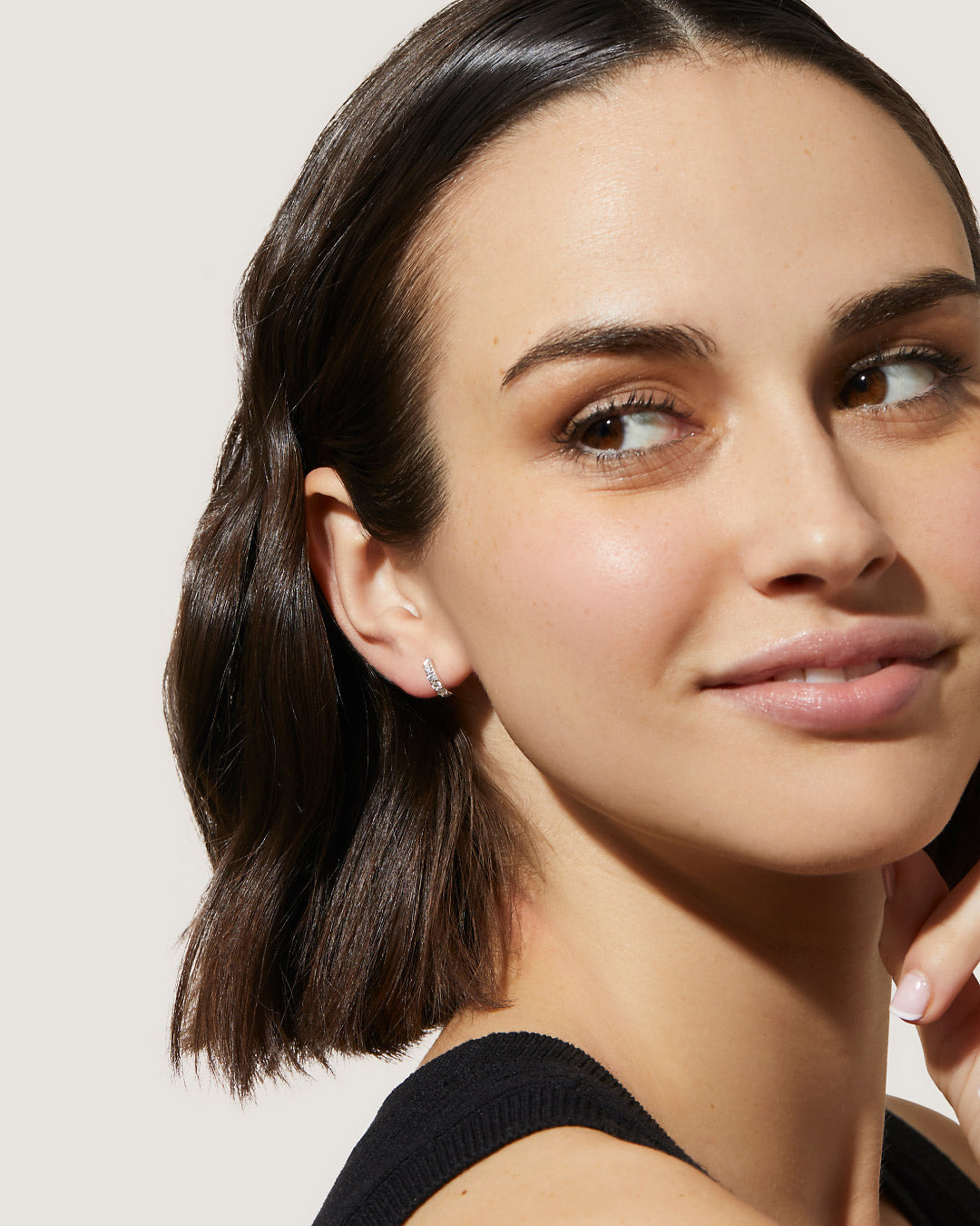 Huggie Hoop Earrings - Suzanne Silver