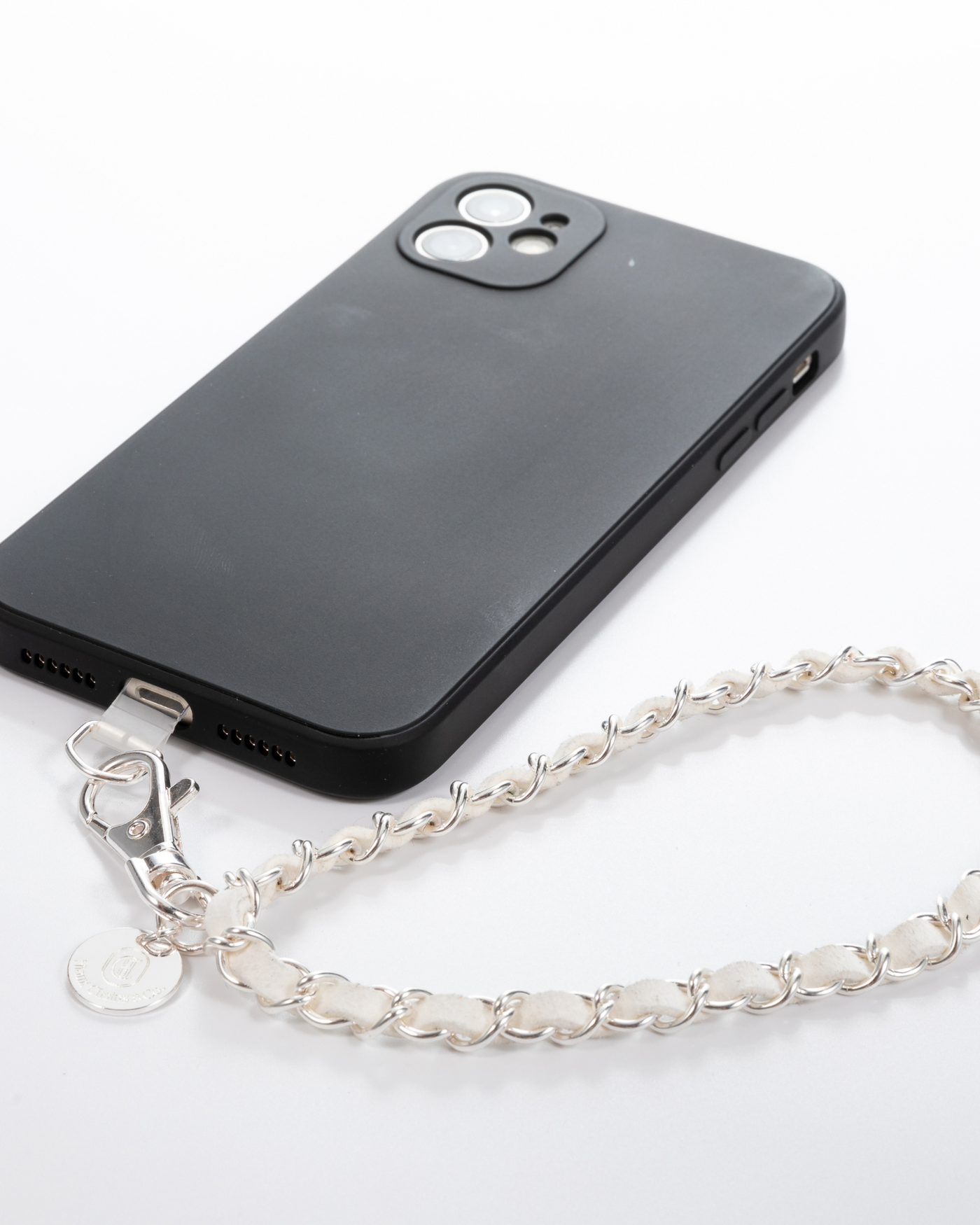 Summer White Silver Phone Wristlet