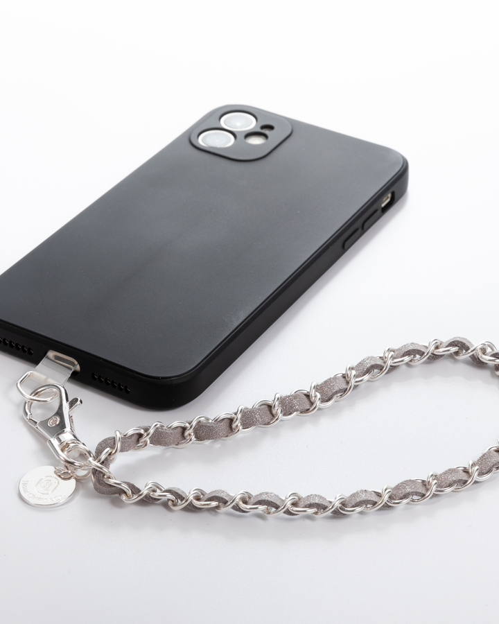 Silver on Silver Phone Wristlet