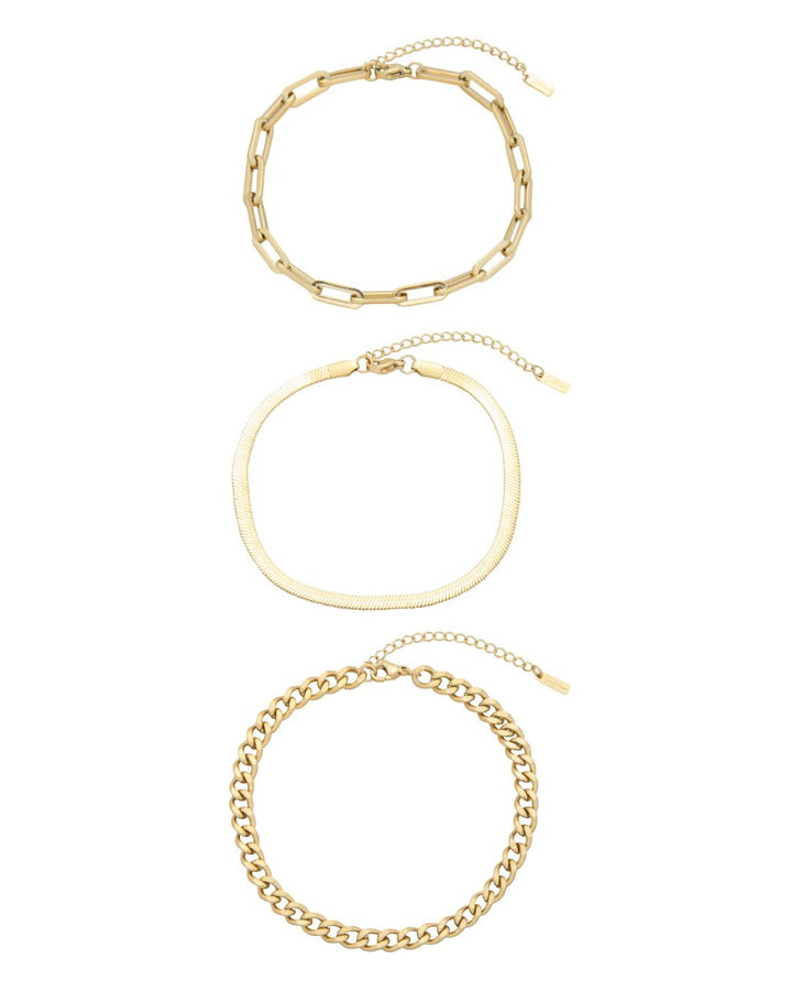CINTHIA ANKLET SET GOLD