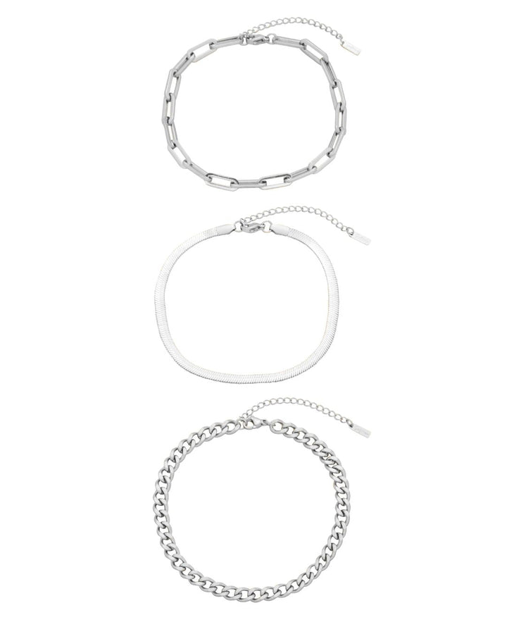 CINTHIA ANKLET SET SILVER