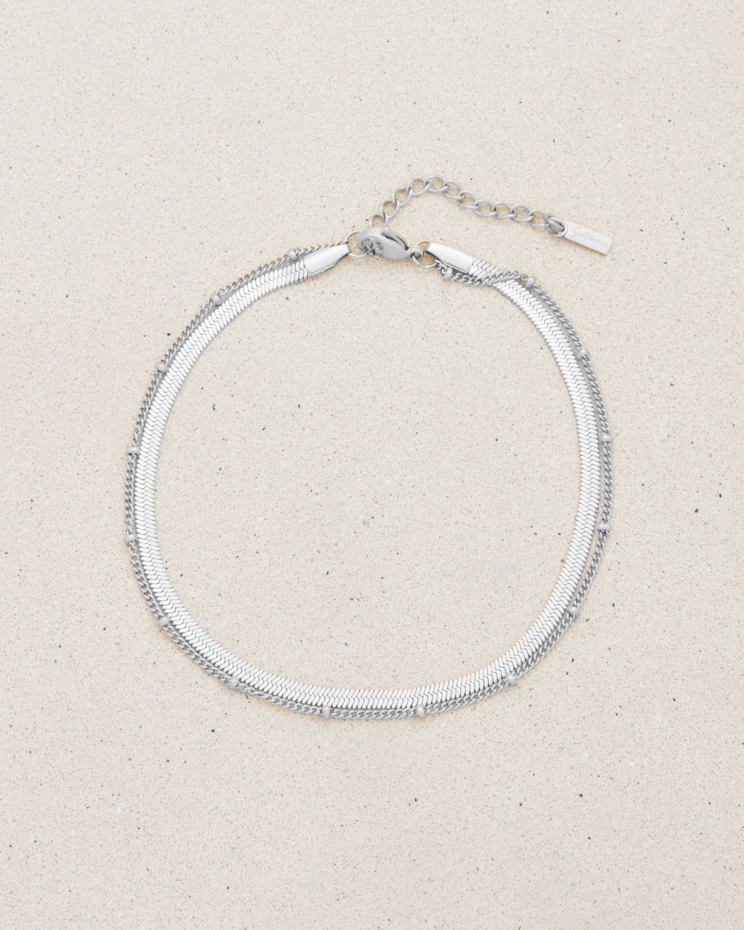 STEFANIE ANKLET SILVER