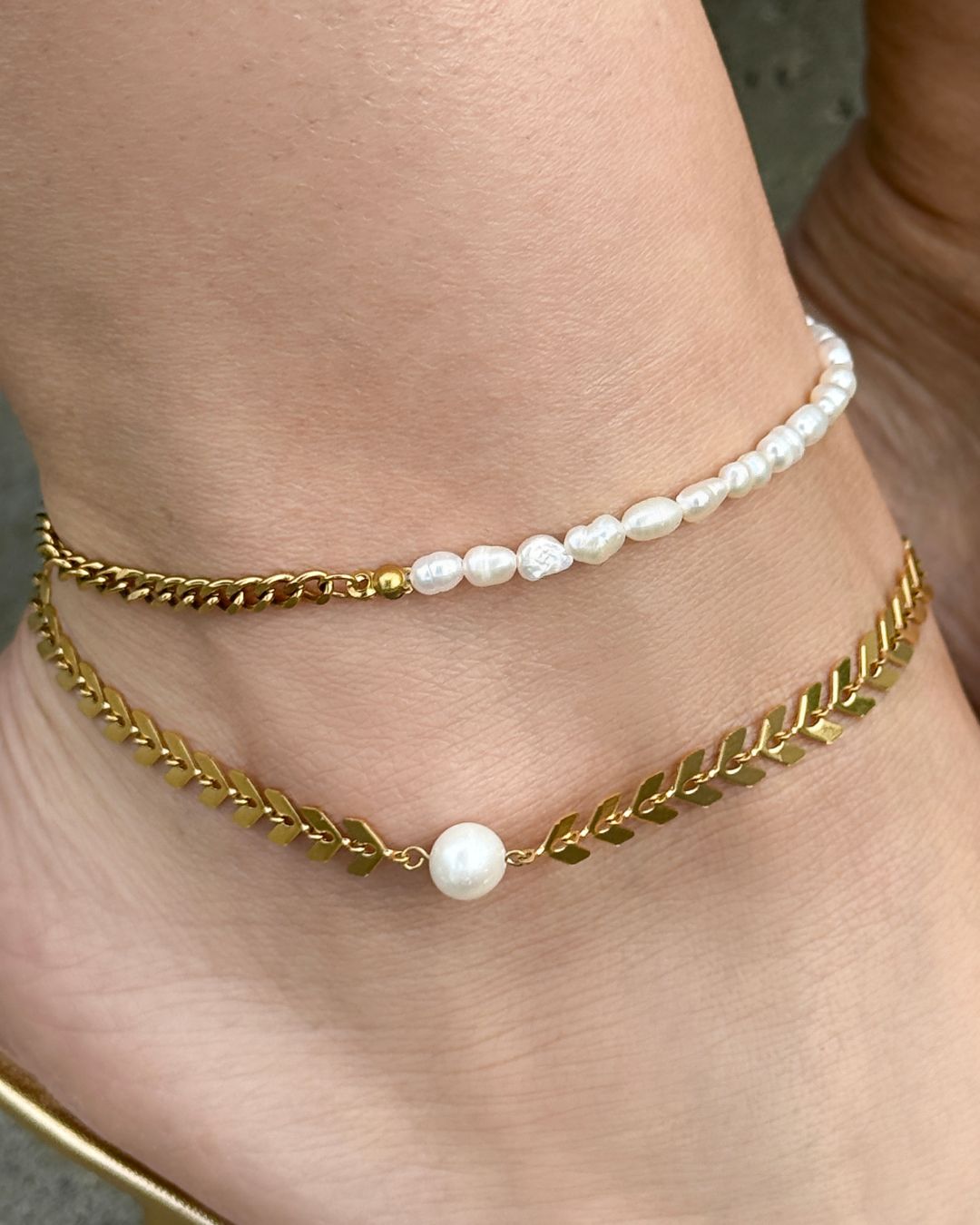 FRESHWATER PEARL EDEN ANKLET