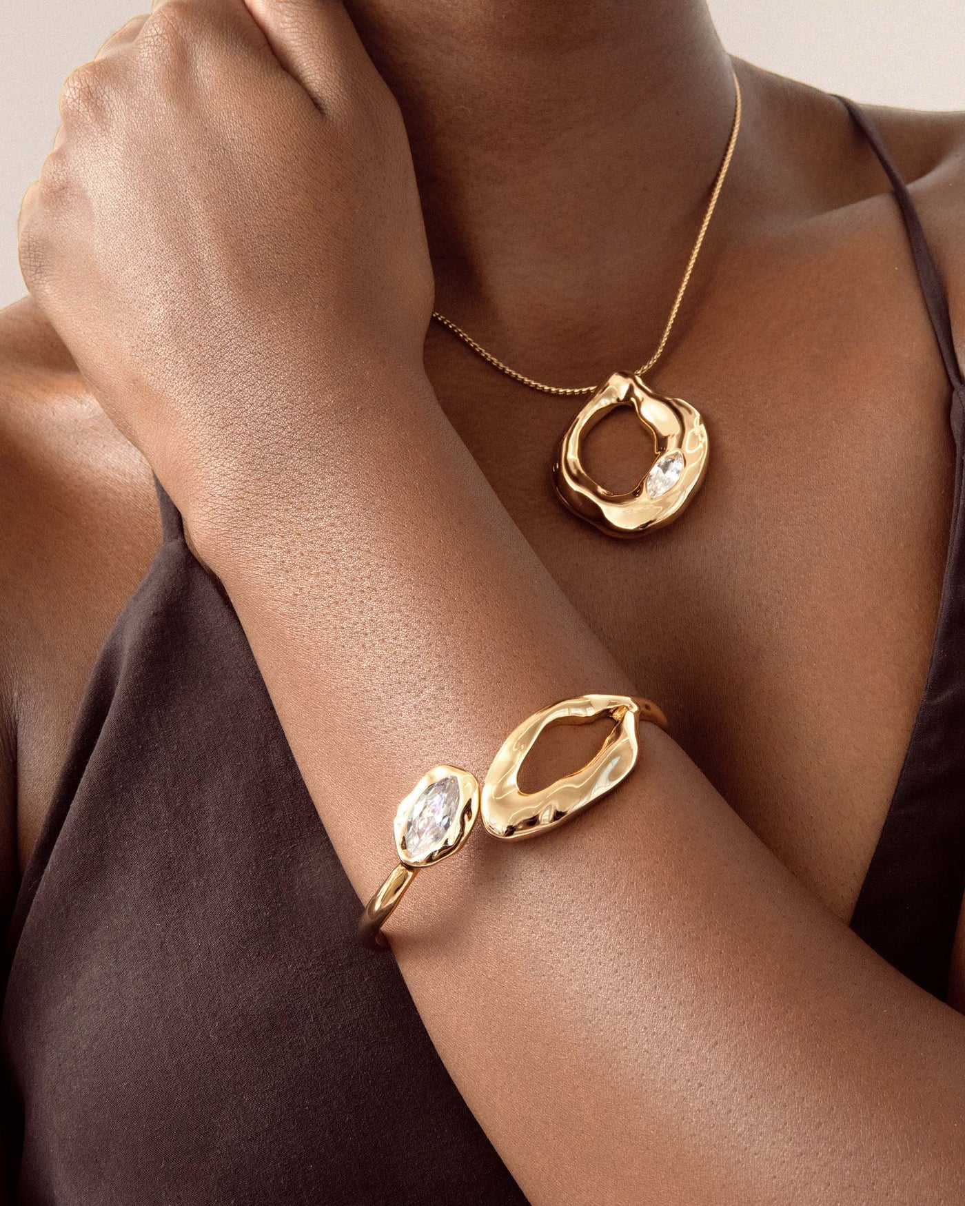 Molten Marquise Cuff