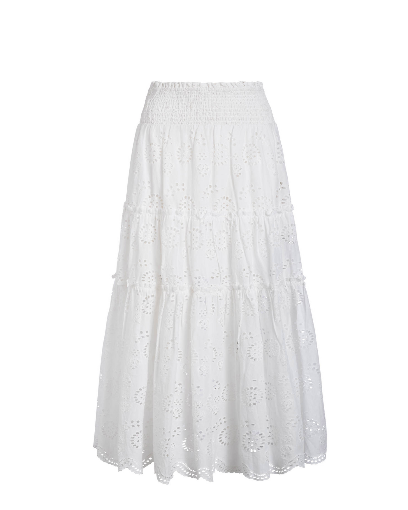 Charlie Skirt In Fresh White Eyelet