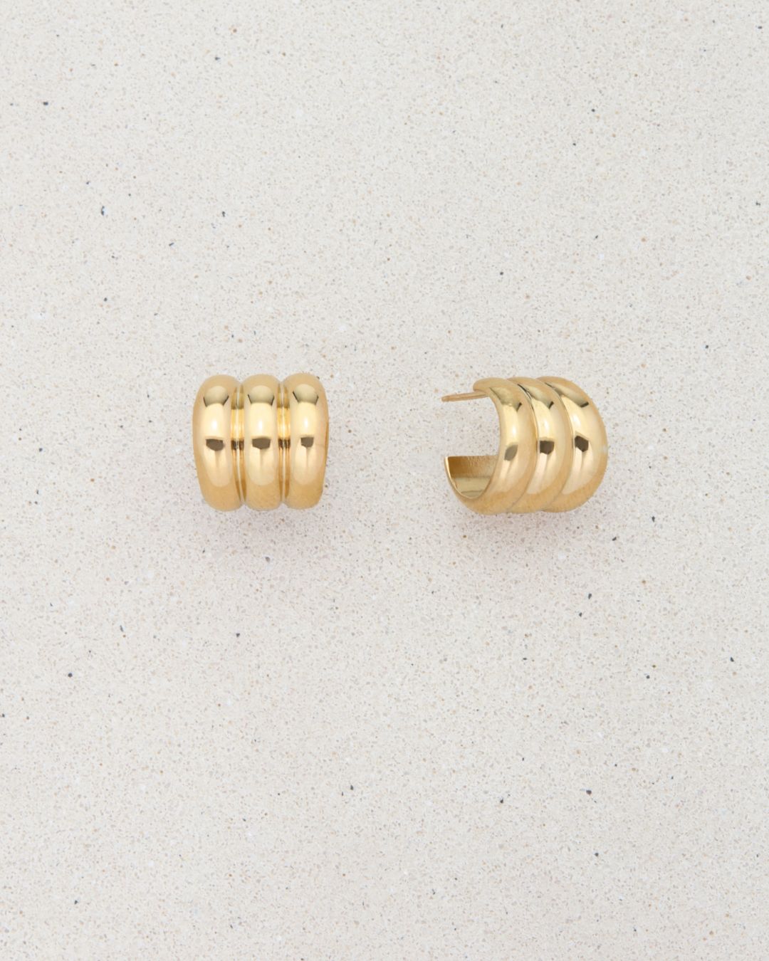 GUGGENHEIM HOOP EARRINGS GOLD
