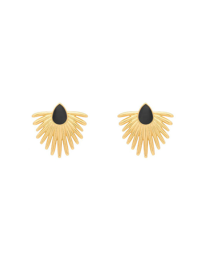 MINI ASTRID EARRINGS ONYX