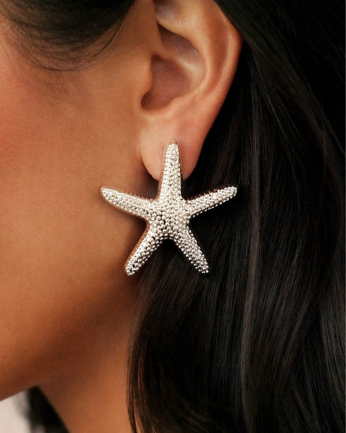 Statement Starfish Stud Earrings