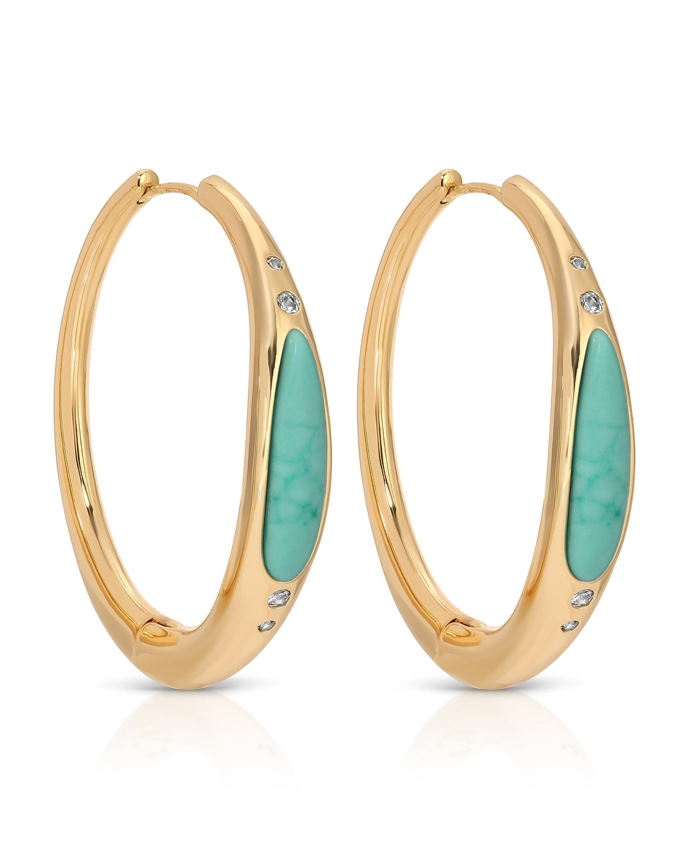 Turquoise Solstice Hoops