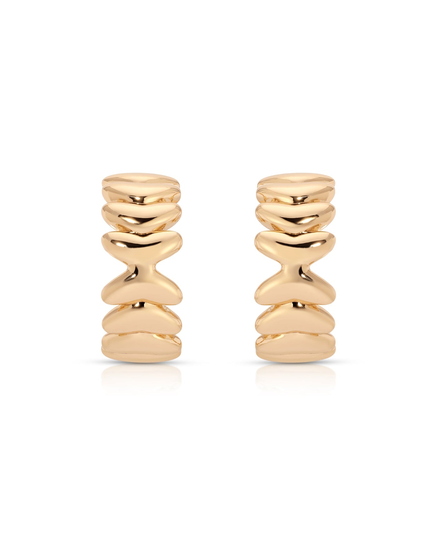 Small Metal Moderna Hoops
