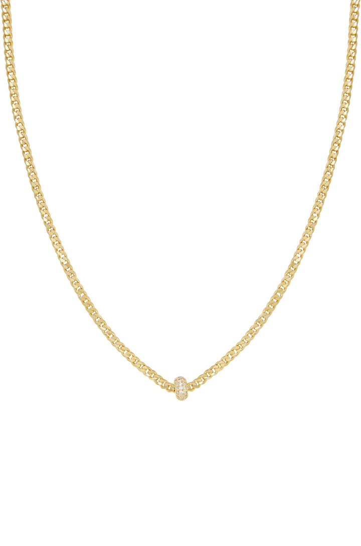 Single Chain Crystal Bead Necklace