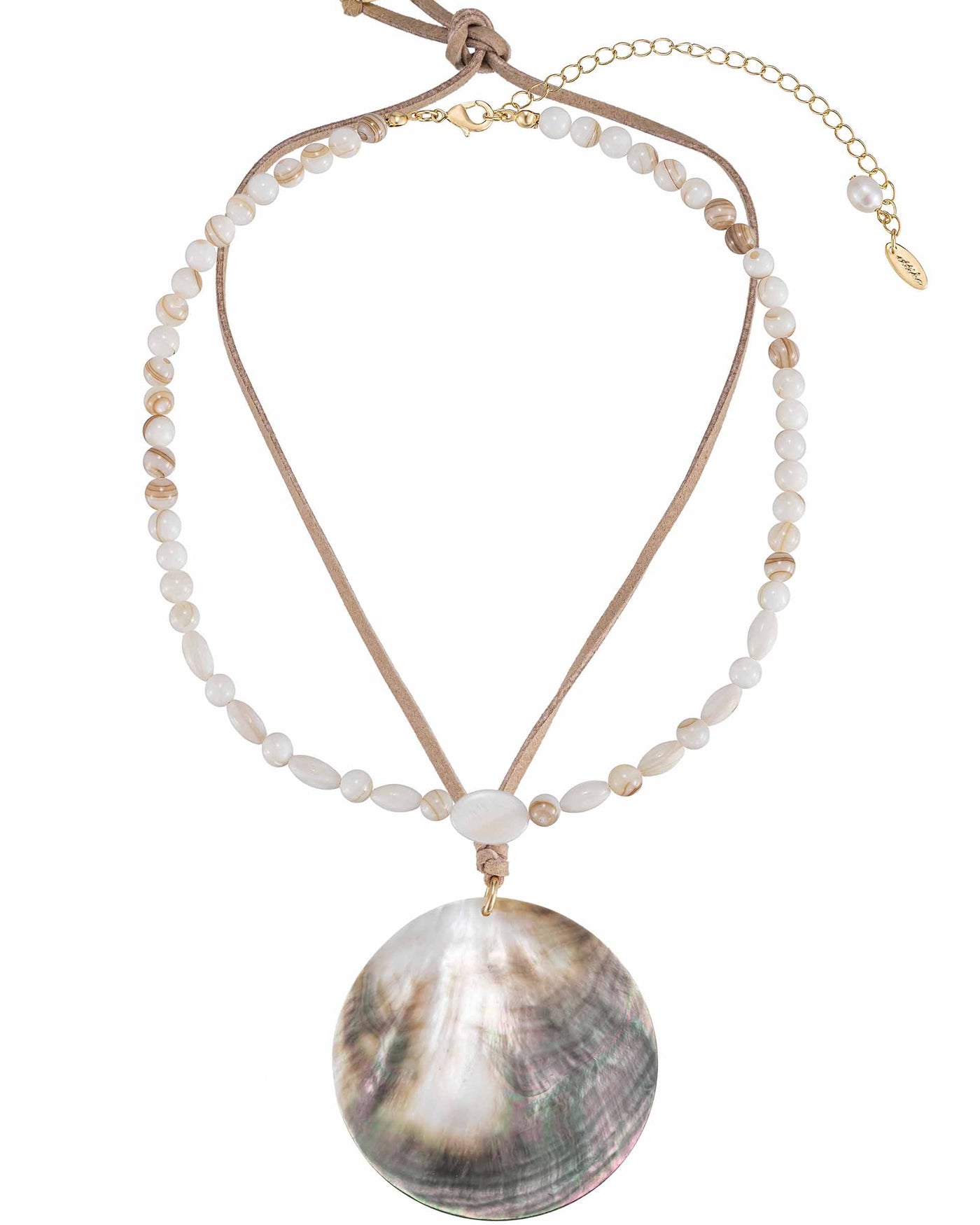 Opalescent Shell Necklace Set
