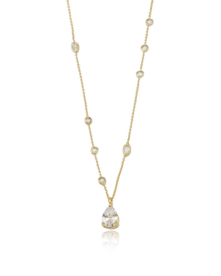 Delicate Crystal Pendant Necklace