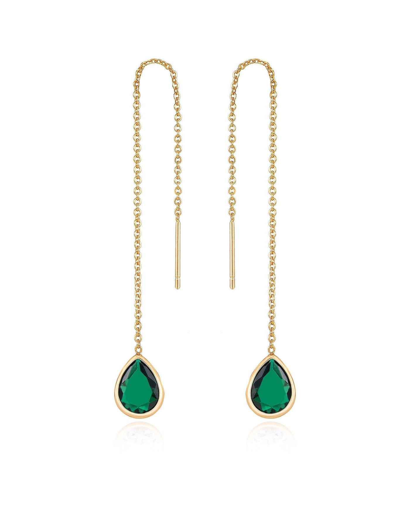 Barely There Chain and Crystal Dangle Earrings
