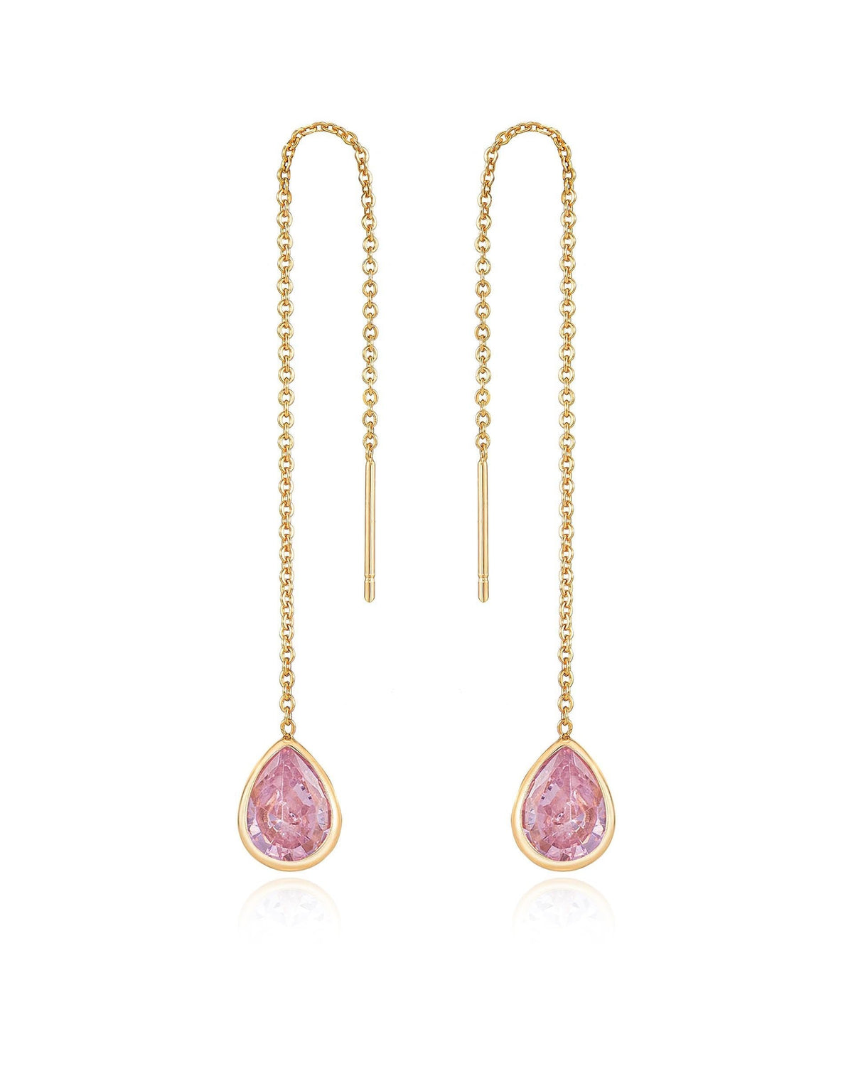 Barely There Chain and Crystal Dangle Earrings