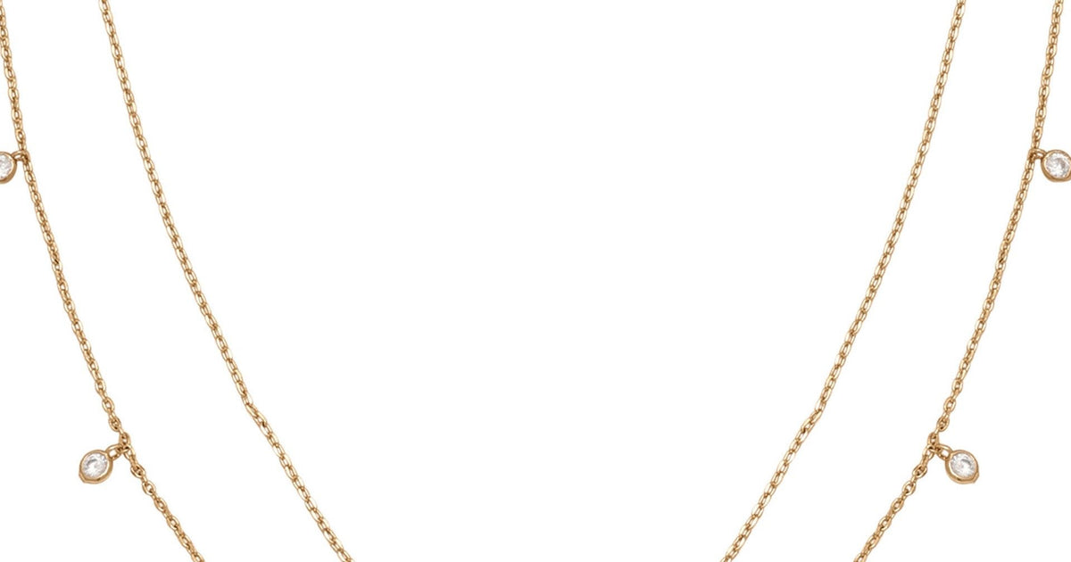 Believer Heart Drop Necklace in Gold main image 1