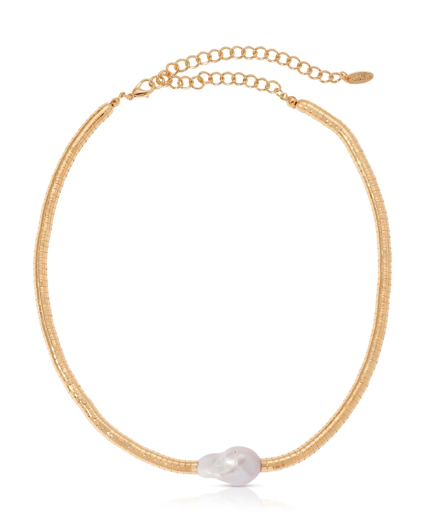 Liquid Gold and Pearl Choker