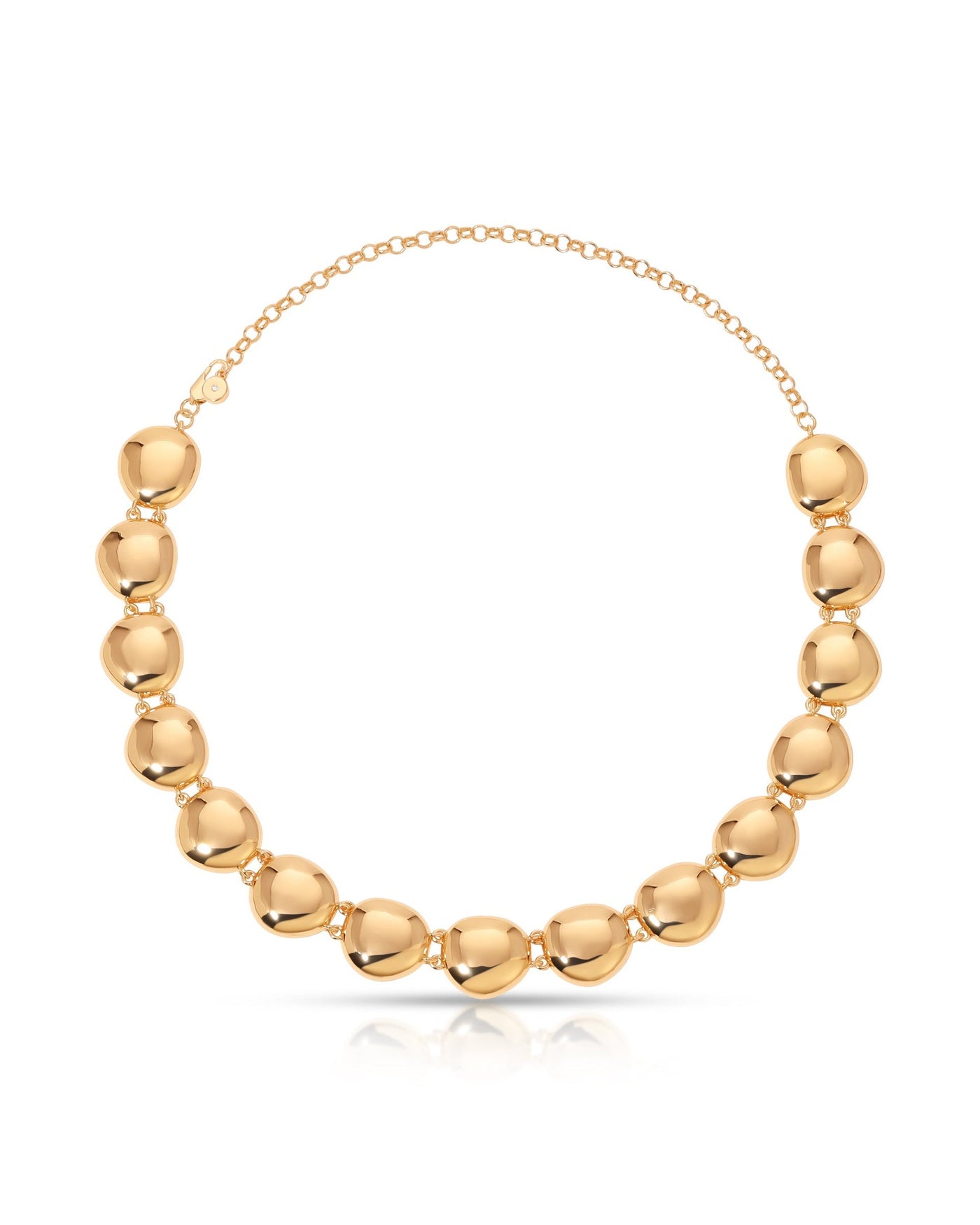 Polished Pebble Choker Necklace
