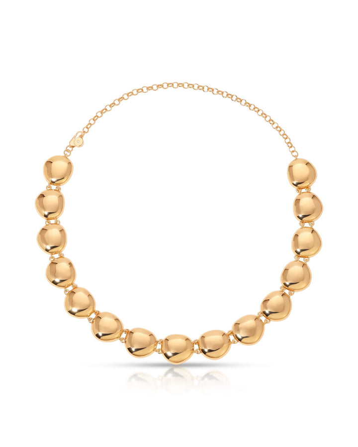 Polished Pebble Choker Necklace