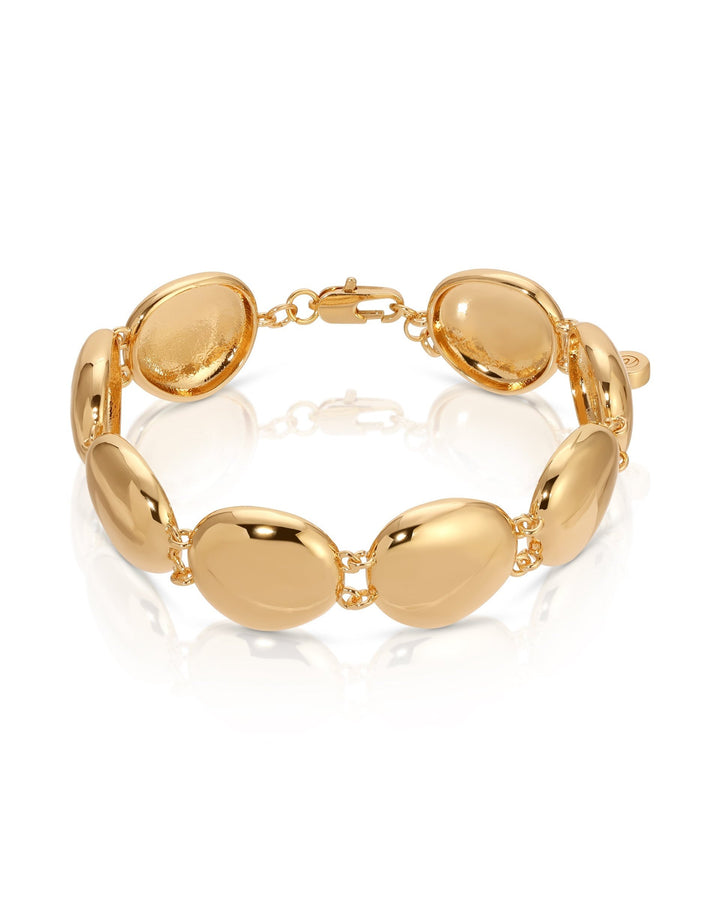 Polished Pebble Linked Bracelet