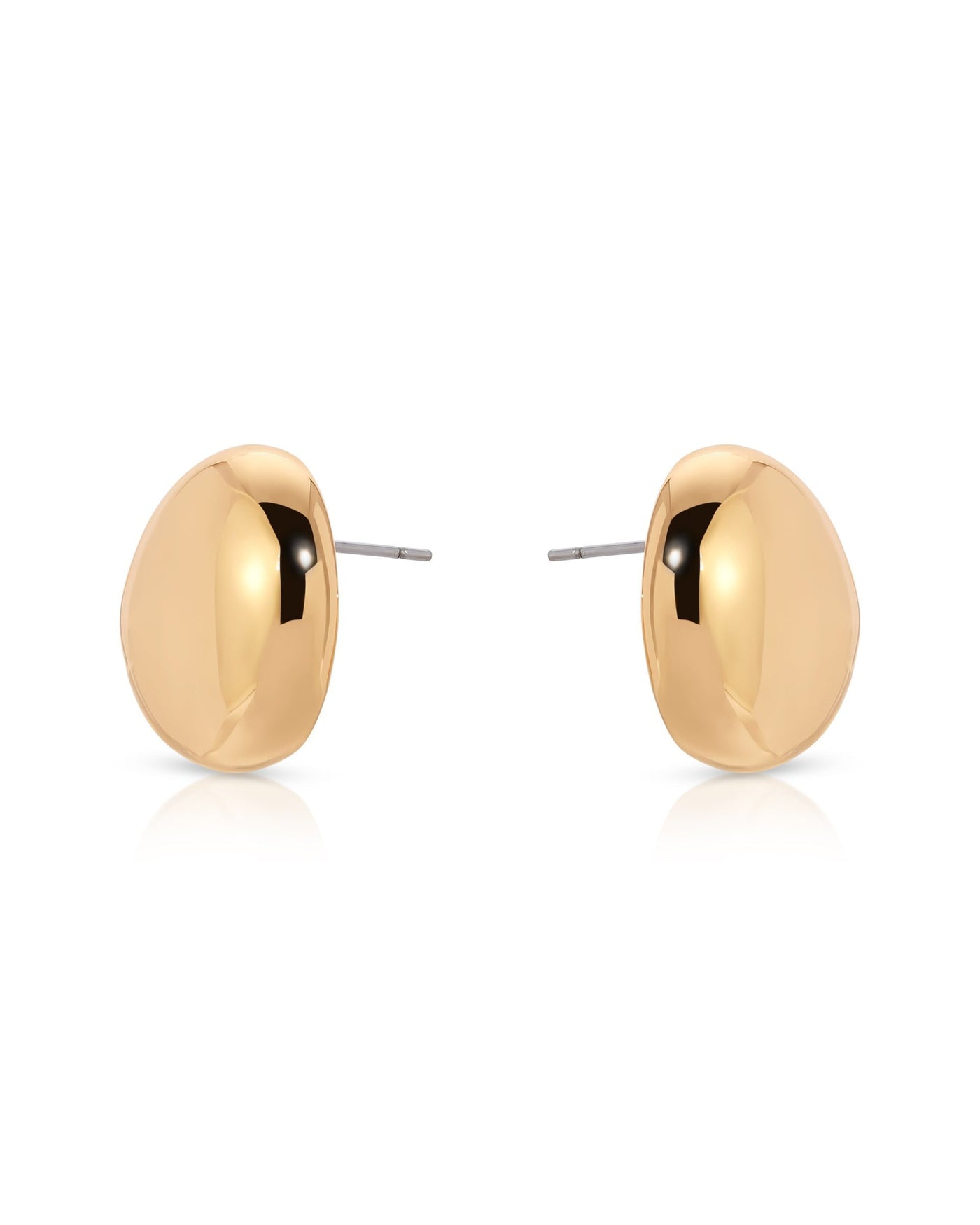 Polished Pebble Stud Earrings