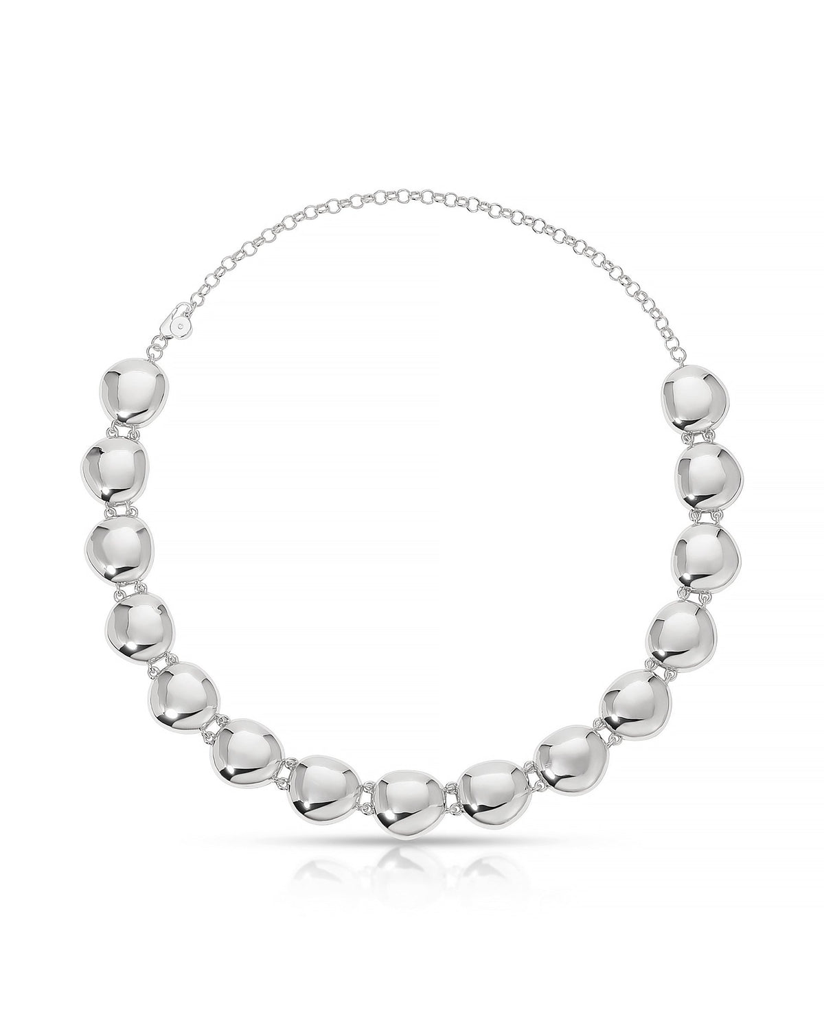 Polished Pebble Choker Necklace