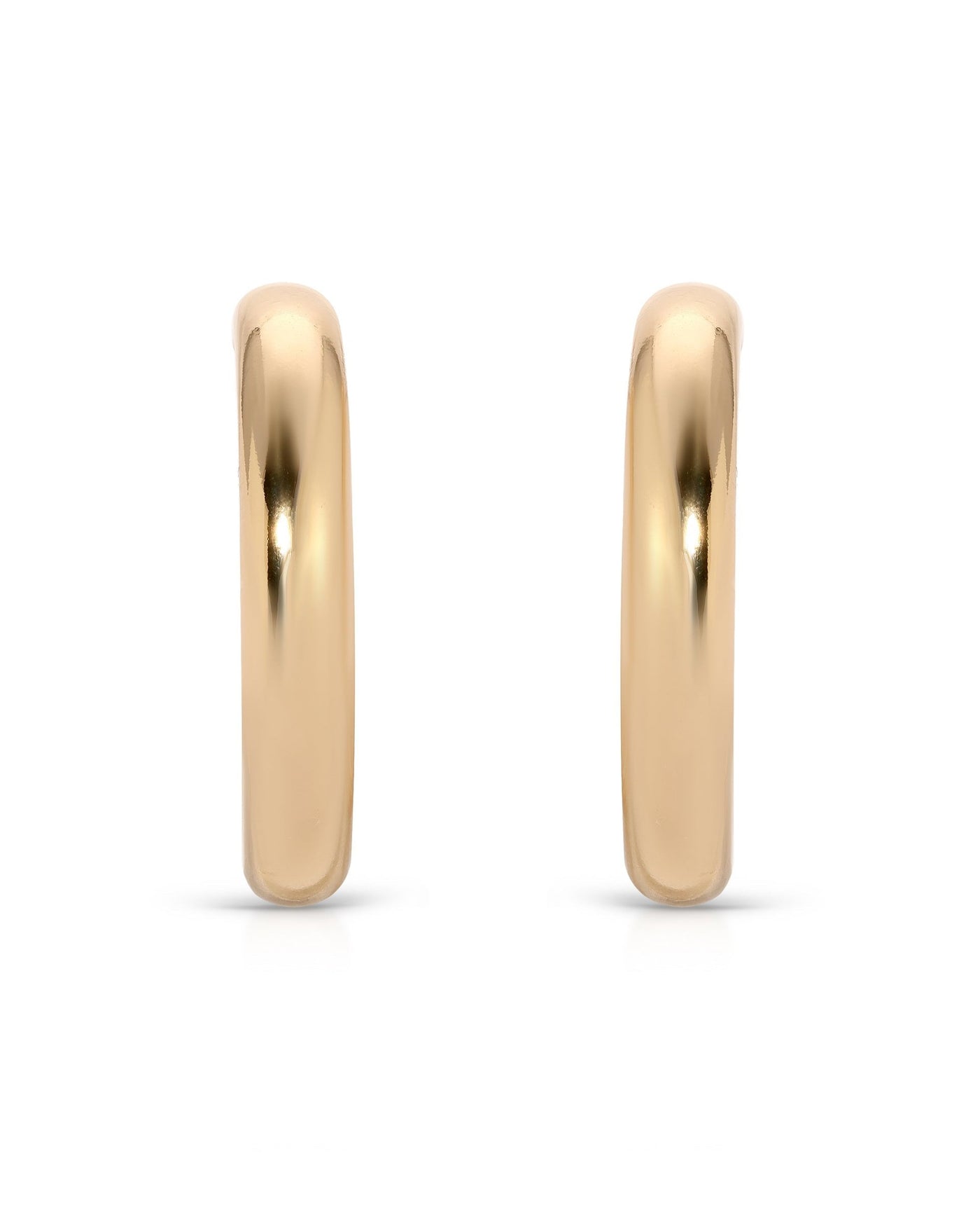 Medium Thick Classic Hoops