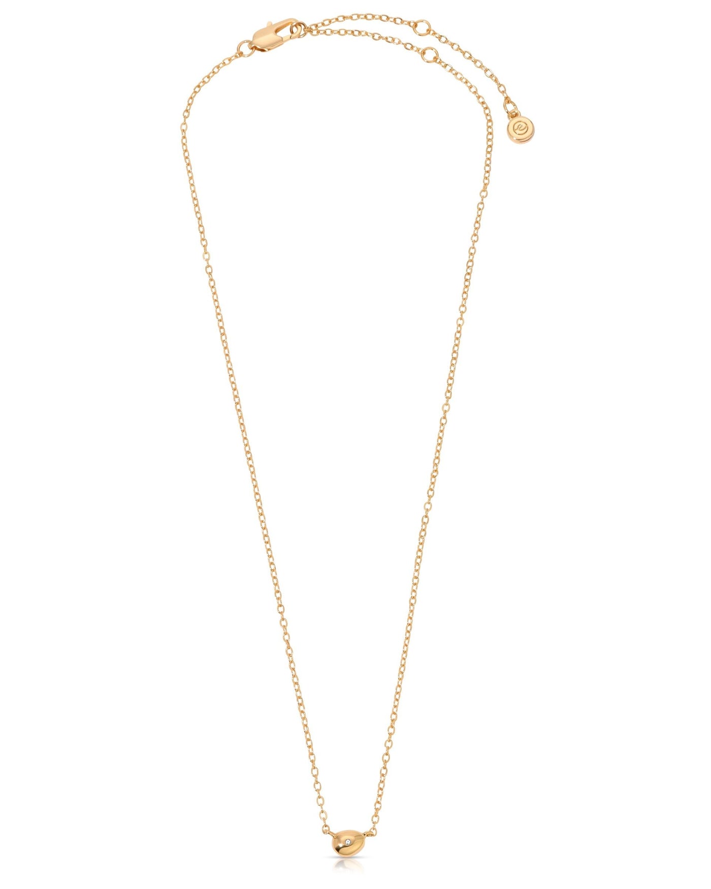 Polished Dainty Pebble Necklace