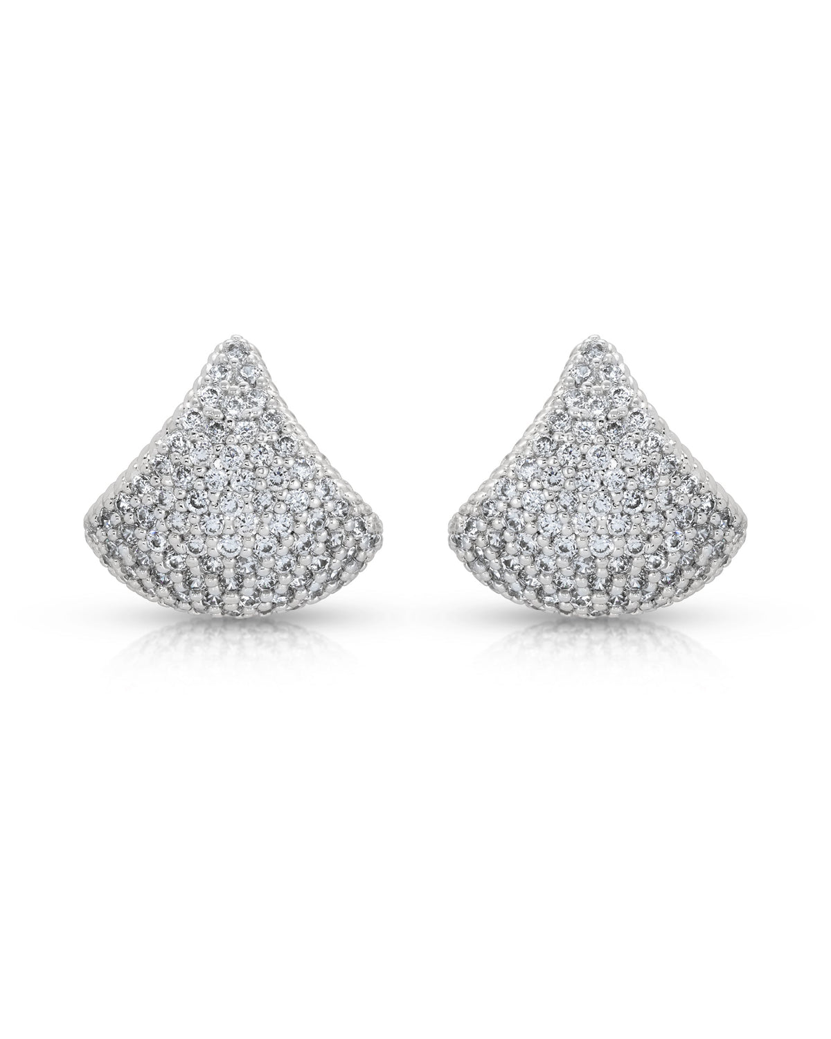 Pavé Encrusted Huggie Hoops