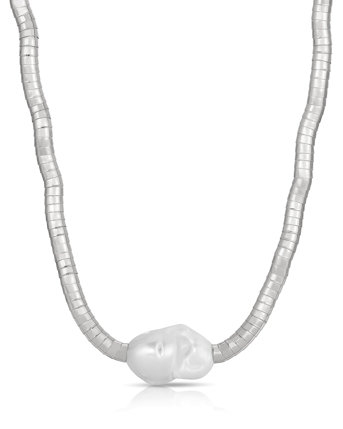 Liquid Gold and Pearl Choker