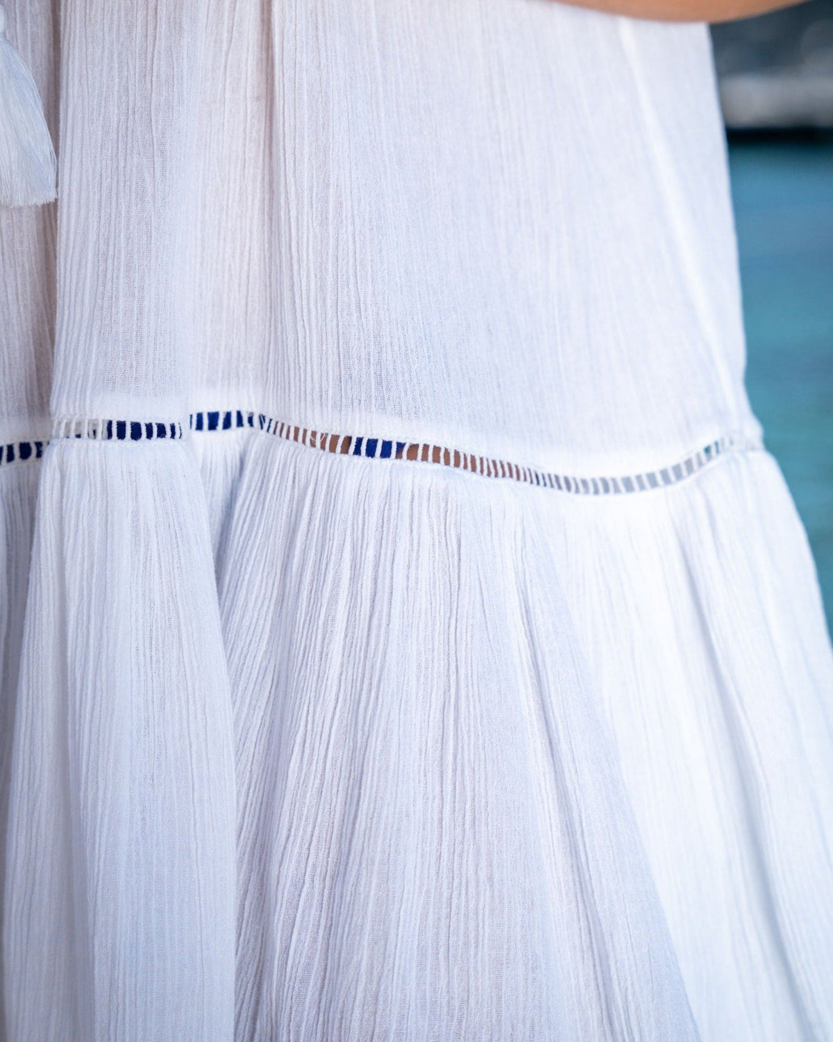 Gari Dress Fresh White