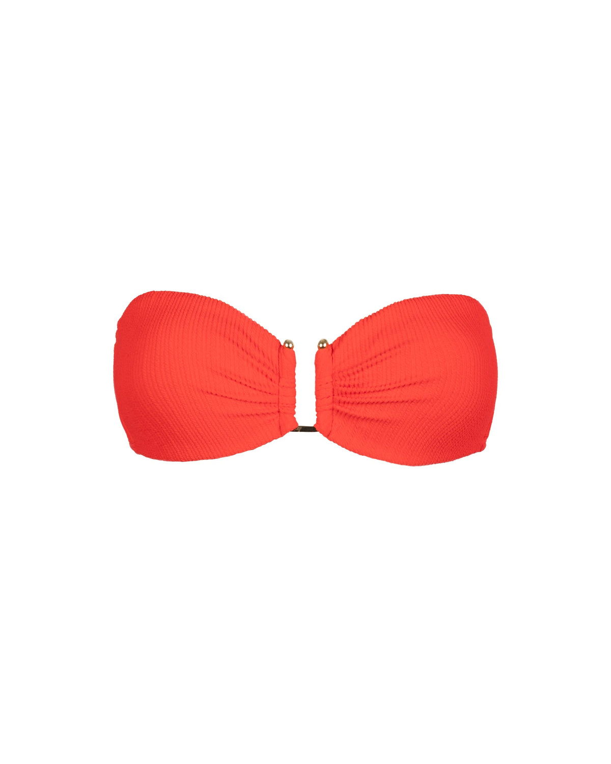 Gina Top In Guava Red Texture