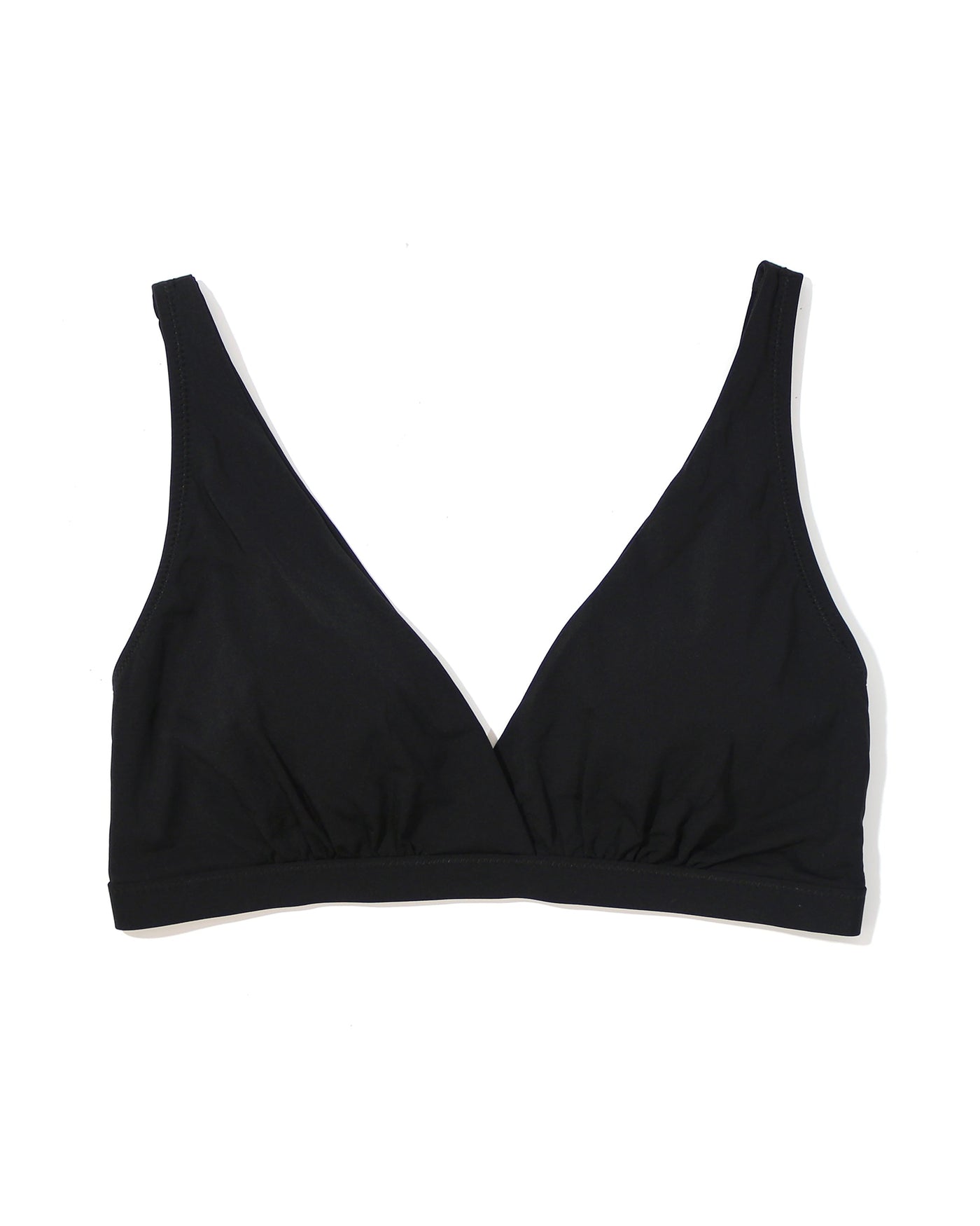 Plunge Swim Top Black