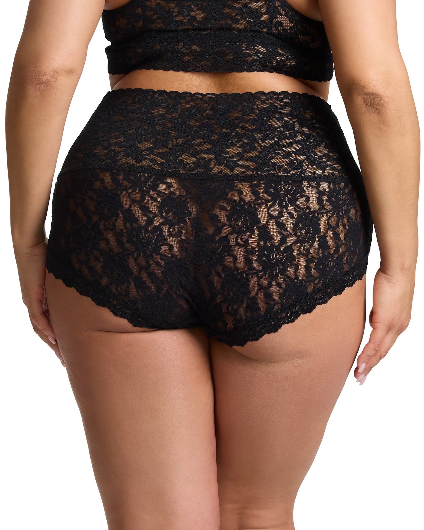 Plus Retro Boyshort Black