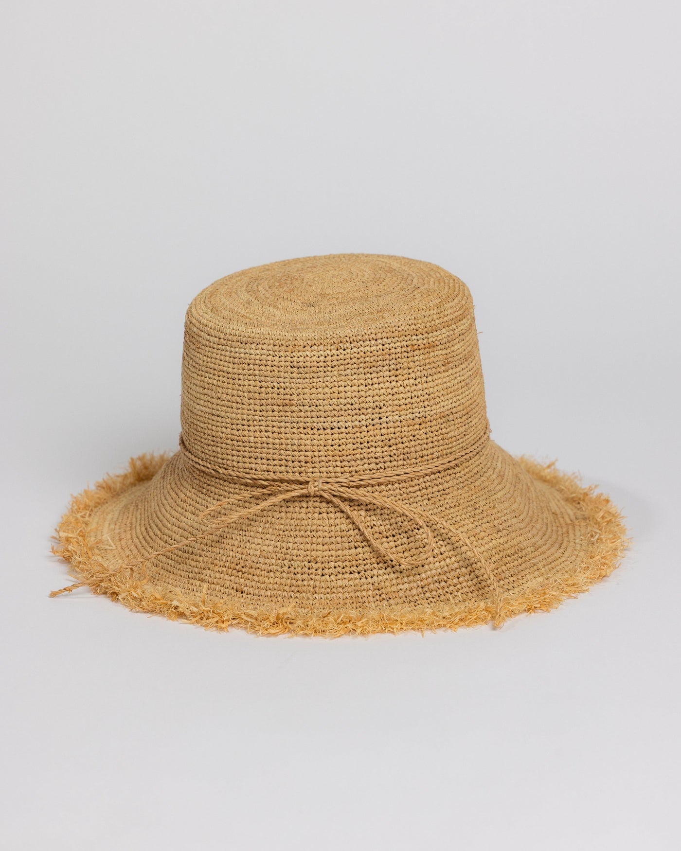 Packable Raffia Bucket Hat