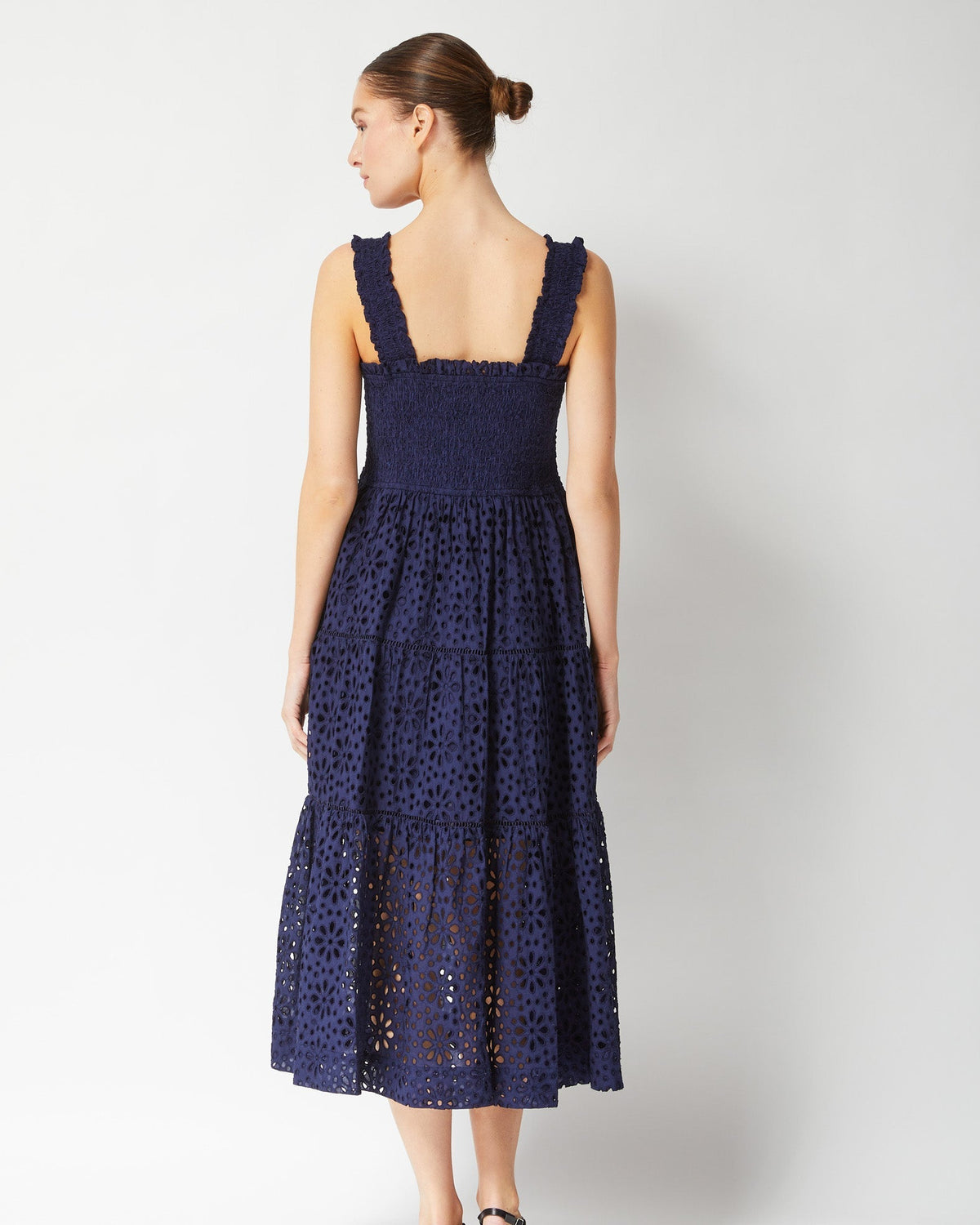 Kristen Dress Navy Seaside Eyelet