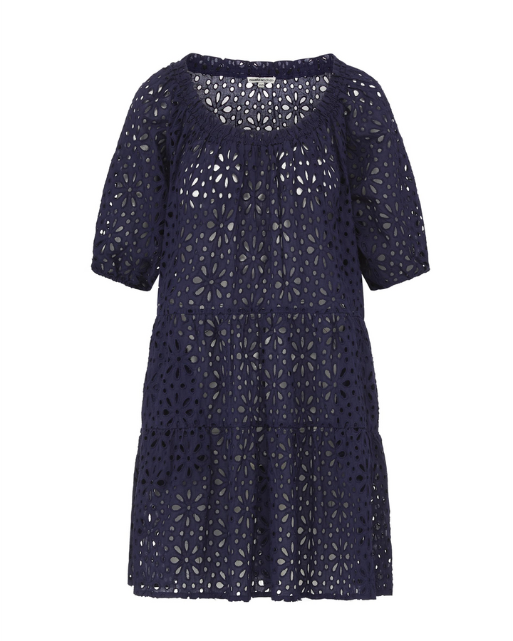 Kelly Dress Navy Seaside Eyelet